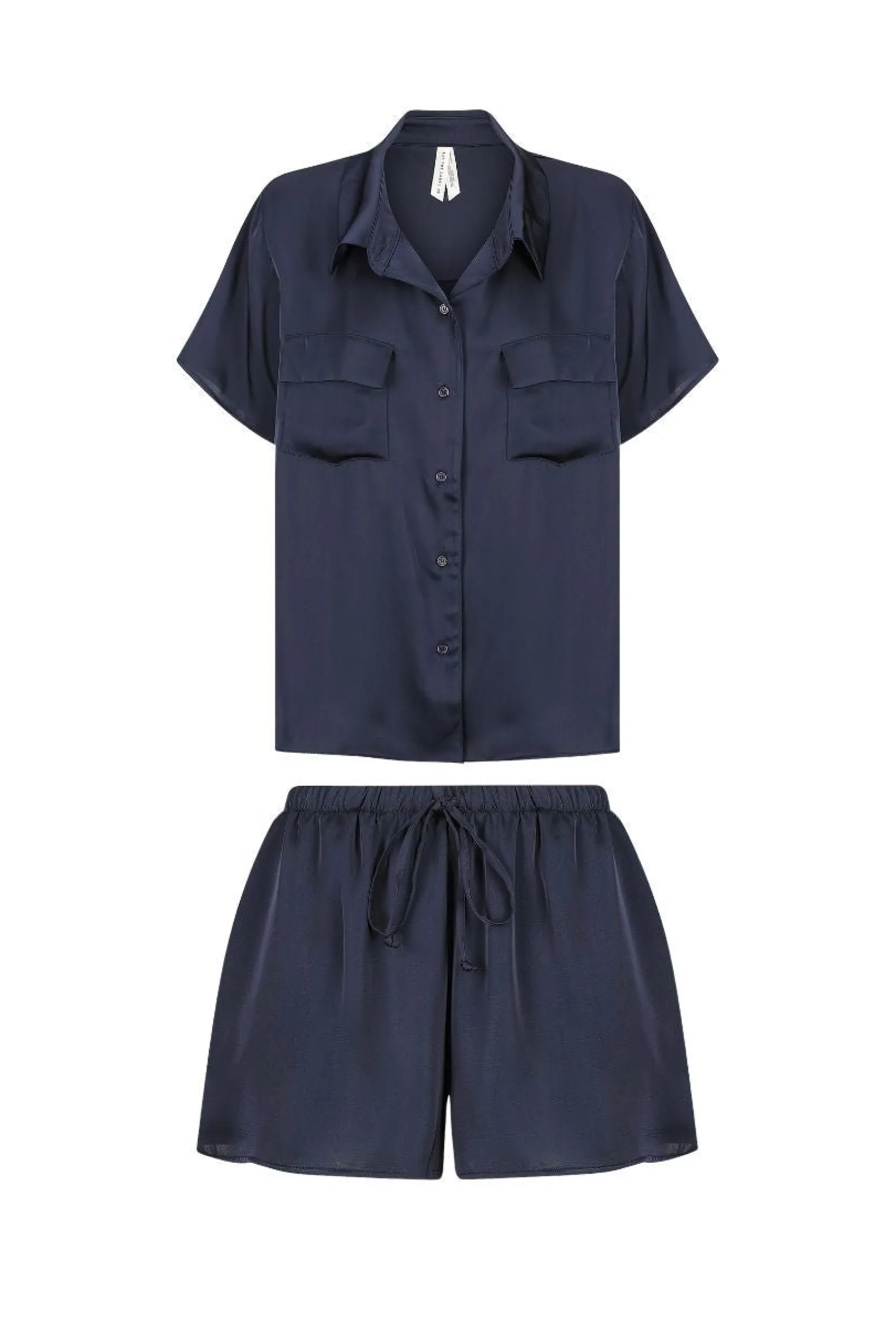 gracie_short_sleeve_short_set_ink_4.webp Best Kat The Label Gracie Short Sleeve Short Set Ink navy